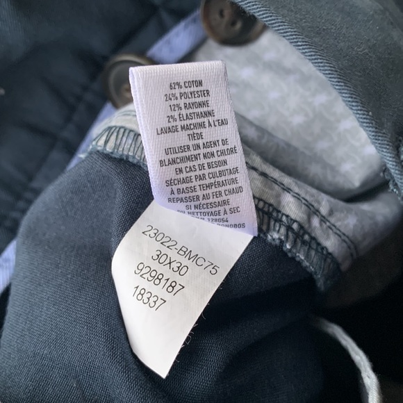 Bonobos Casual Tailored Pants 30x30 Navy blue straight - Picture 7 of 7